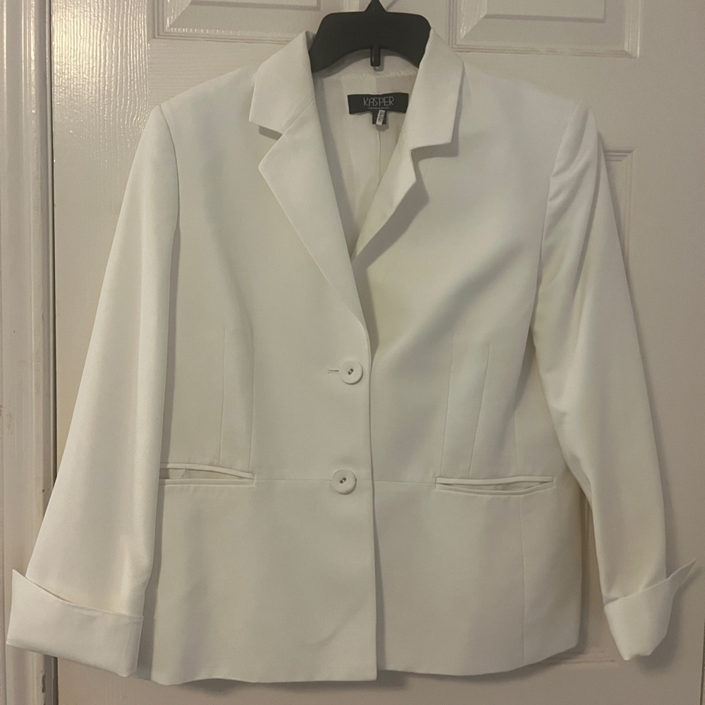 White blazer/jacket, 1X, Kasper